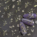 Floral Butterfly Nail Art Stickers, Green and White Designs, Delicate Orchid Chinese Characters Nails Decal