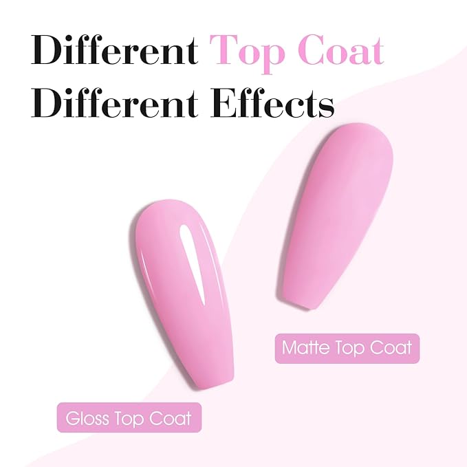 CANNI Pink Gel Nail Polish, 1Pcs Baby Pink Gel Polish Nude Color High Gloss Soak Off U V Nail Manicure Salon DIY