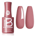 Beetles Pink Gel Polish - 15ML/0.51Fl Oz, Pink Gel Nail Polish, Same Color Same Bottle STAY SHINING Series, Soak Off UV LED Lamp Spring Nails Art, Long-Lasting Manicure Salon DIY Home Nails