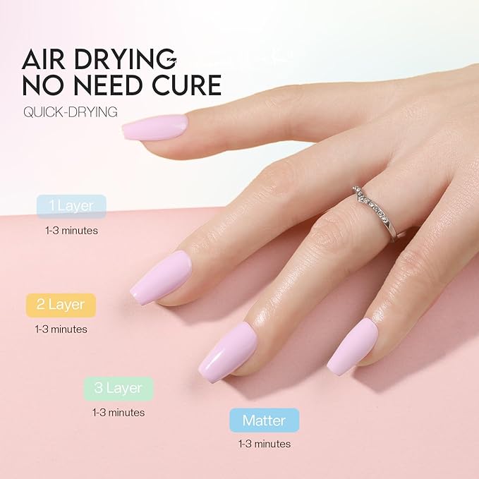 Morovan Fingernail Nail Polish Set: 15 Colors Pastel Macaron Winter Nail Polish Kit Quick Dry Toe Finger Nail Polish Pcak Easter Gift For Women Girl