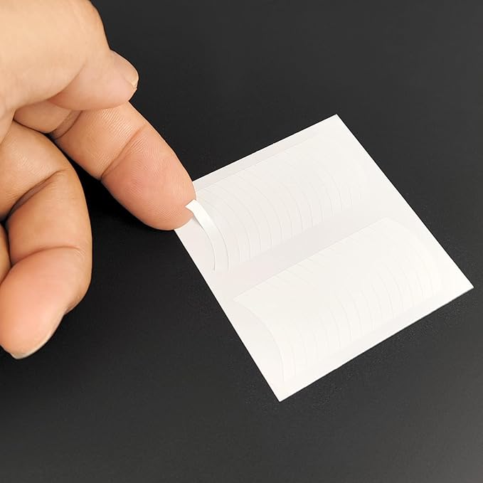 456 Pcs French Stickers for Nails, 12 Sheets 3 Designs Self-Adhesive French Tip Stickers for Nail Design DIY Tip Guide (3 Types of arcs)