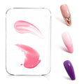 Acrylic Nail Art Palette - Transparent Nail Gel Polish Paint Mixing Pallet Design Plate For Nail Art Foundation Makeup Mixing Tray Display Stand Manicure Tools Supplies Accessories(3.15"×4.72"