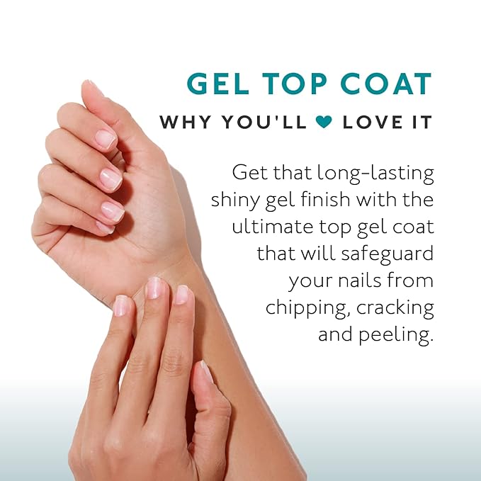 Eternal Top Coat Gel – Mirror Shine Strength No UV Lamp Nail Polish – 3 Pack