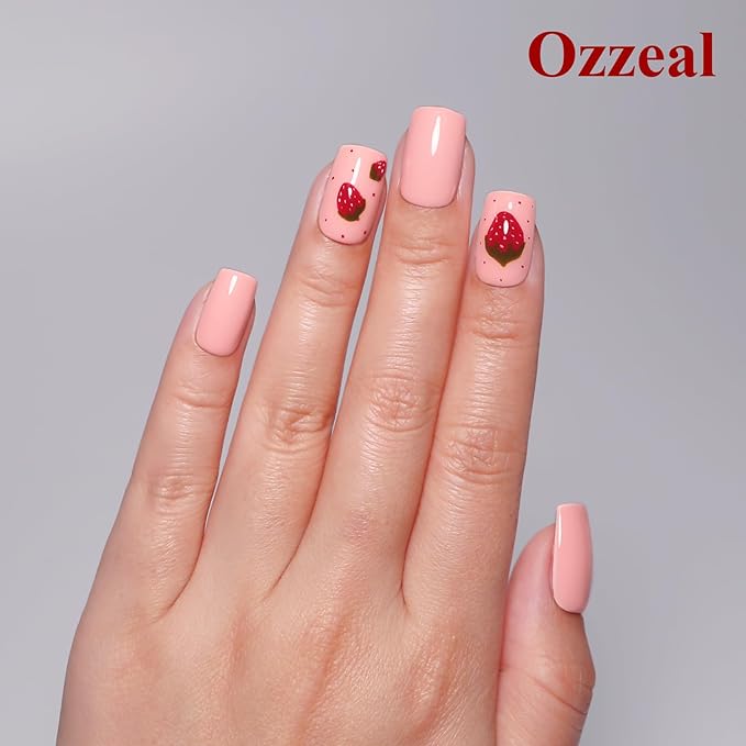 Gel Polish, 0.5 Fl Oz Nude Gel Nail Polish Light Pink Spring Summer Soak off LED UV Gel Nail Polish Art Starter Manicure Salon DIY Nail Gel Polish