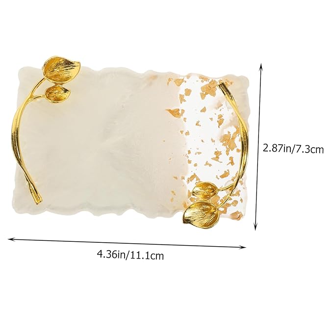 2pcs Fake Nail Display Tray Manicure Mixing Palette Mirror for Nail Art and Blending for Professionals and Home Use