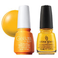 China Glaze Gelaze Tips and Toes Nail Polish, Sun Worshiper, 2 Count