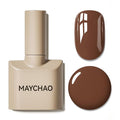MAYCHAO 15ML Brown Gel Nail Polish 1Pc Chocolate Coffee Brown Gel Polish Soak Off UV LED Nail Polish Nail Art Starter Manicure Salon DIY at Home, 0.5 OZ