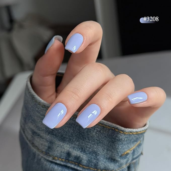 GAOY Purple Gel Nail Polish Set, 6 Colors Dark Purple Blue, Soak Off UV Light Cure Gel Polish Kit for Nail Art DIY at Home