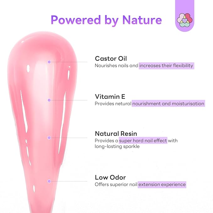 SAVILAND Hema-Free Poly Gel Nail Kit: 4 Colors Natural Clear Poli Gel Para Uñas with Mini U V/LED Lamp Slip Solution Quick Dry Nourish Nails 28 Days Durable for Gifts Daily Nail Art DIY Salon Home Use