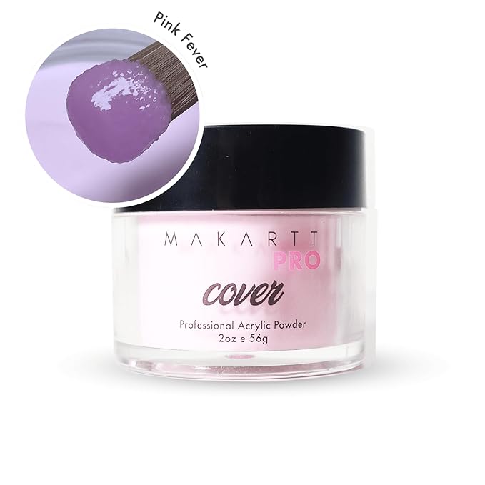 MakarttPro Acrylic Powder – Durable, Long-Lasting, Easy-Apply Formula for Nail Extensions, Overlays, Sculpting & Nail Art – 56g/2oz – Pink Fever, Perfect for Pros and At-Home Use