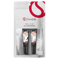 Curvlife Quick Drying 10g Semi Solid Nail Glue Gel with 10ml Remover with Cuticle Pusher Nail Art for Press On Nails Tips No Need for UV Lamp Long Lasting