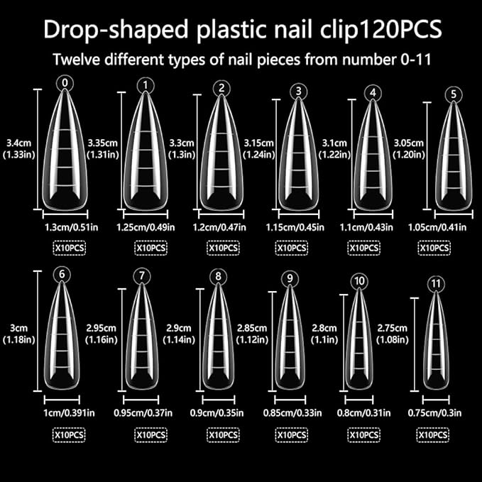 LIONVISON Poly Gel Nail Forms: 120Pcs Stiletto Shape Extension Gel Nail Molds Clear Acrylic Nail Tips - 100Pcs Nail Forms Stickers for Polygel with Dual-Ended Nail Brush and Nail File