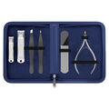 Manicure & Pedicure for Women and Men -Shear Guru: Complete Personal Care 6-Piece Grooming Kit including Premium Nail Clippers for Thick Nails + Nail Trimmer + Tweezers and Portable Luxury Travel Case