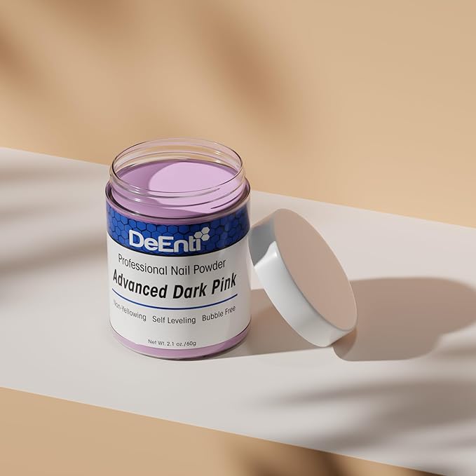 Acrylic Nail Powder - 2oz Dark Pink|Professional Grade, Bubble-Free Acrylic Powder for Nails | Long-Lasting, Chip-Resistant Nail Acrylic Powder for Carving, Extensions & Fake Nails