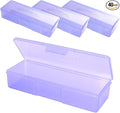 Beauticom Personal Box Storage Case for Professional Manicurist Nails Pedicure (Large Size) (40 Pieces, PURPLE)