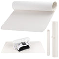 Nail Art Table Mat, (MAT ONLY) Foldable Nail Art Hand Rest Pad for Nail Arm Rest, Soft Microfiber PU Leather Nail Mat for Table, Manicure Mat Nail Table Pad Desk Mat for Nail Tech Must Haves - White