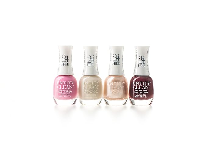 Entity Clean Holiday Nail Value Pack Set: Sweater Weather 24-Free Vegan Nail Polish Set that is Halal, Cruelty-Free, and Biotin Enriched