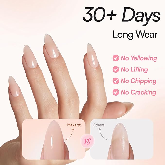 Makartt Gel Nail Builder Nude Sculpture Gel, Long-Lasting Nature Nude Nail Extension Hard Gels, Self Leveling Gels Builder for Nails, UV LED Lamp Cure Required, Home Salon DIY Manicure 1.06 oz