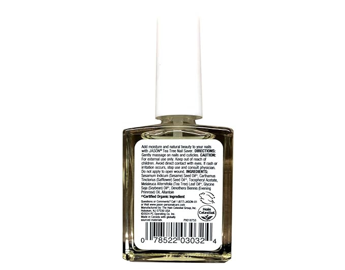 JASON Natural Cosmetics, Purifying Tea Tree, All Natural Nail Saver, 0.5 Oz