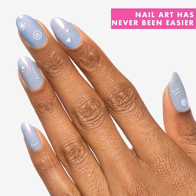 Olive & June Nail Art Stickers | Easy-to-Use Nail Designs | Nail Art Made Easy | Hand-Screened, No-Fade Ink | Accent, Mix & Match, or Cover Chipped Polish | for The Bride