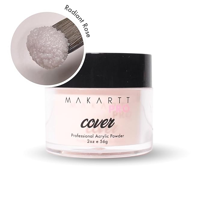 MakarttPro Acrylic Powder – Durable, Long-Lasting, Easy-Apply Formula for Nail Extensions, Overlays, Sculpting & Nail Art – 56g/2oz – Radiant Rose, Perfect for Pros and At-Home Use