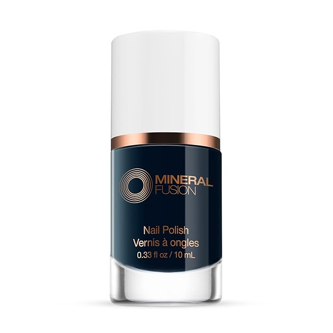 Mineral Fusion Nail Polish, Dark Blue, Deep Dive Deep Dive 0.33 Fl Oz (Pack of 1)