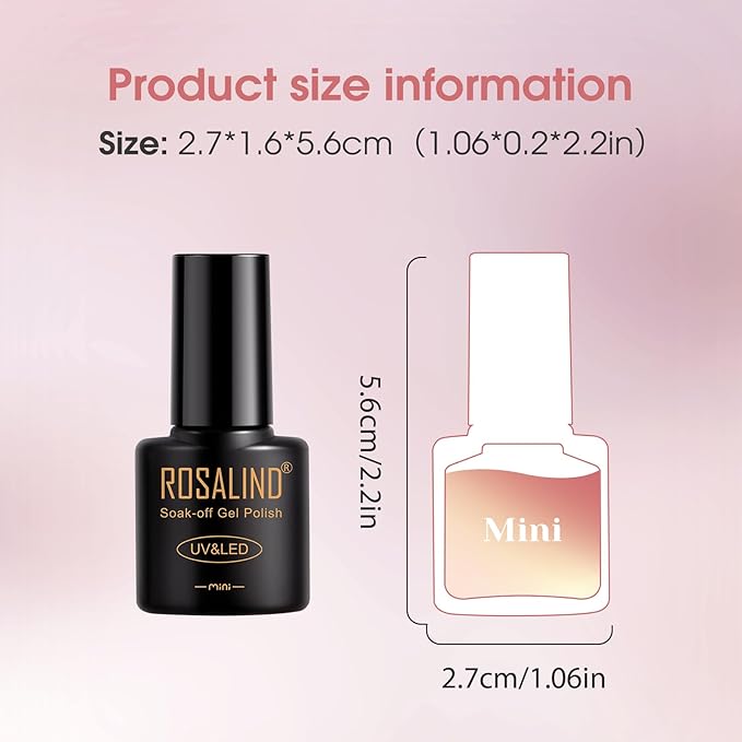 ROSALIND White Black Gel Nail Polish, 8 Colors Silver Gold Gel Polish Soak Off UV Clear Glitter Sparkly Nail Polish Set for Home Salon Manicure