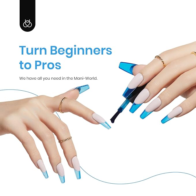 Beetles Blue Gel Polish, 6 Colors Jelly Blue Gel Polish Sliver Glitter Nude Gray Translucent Nail Polish Chasing Breeze Jelly Gel Nail Art Design UV Led Soak off Nails Manicure for Girls Women