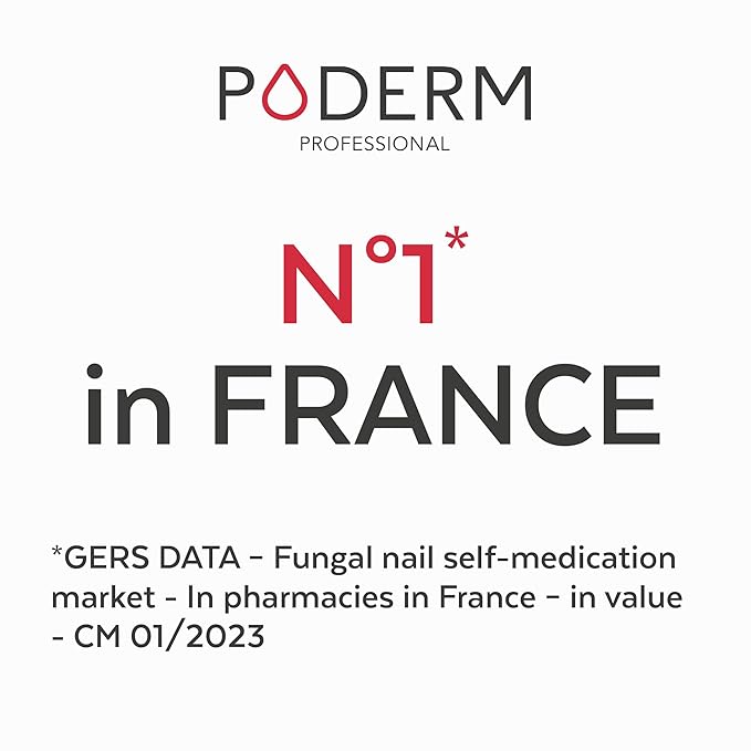 PODERM - Restores Appearance of Discolored or Damaged nails, 100% Natural Ingredients and Vegan - Swiss Made