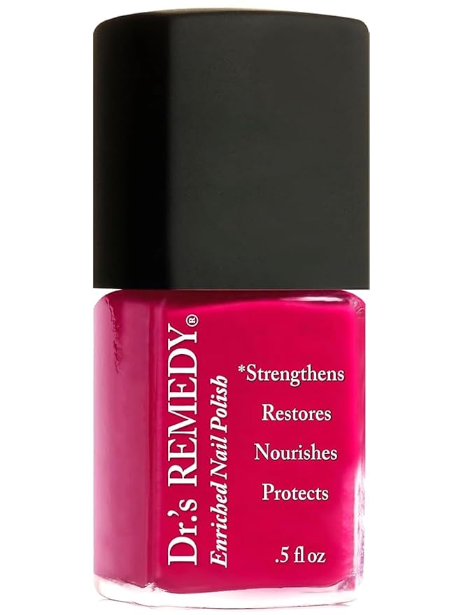 Dr’s Remedy Enriched Nail Polish: Non Toxic, All Natural, and Organic - Doctor Formulated: Strengthens, Restores, Heals, and Protects '24-Free' - WONDEROUS Watermelon
