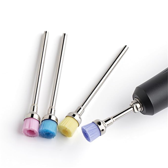 Acycoin2A 5PCS Nail Drill Bit Cleaning Brushes for Nail Electric Drilling Machine Cutter Dust Remover Nail Art Tool