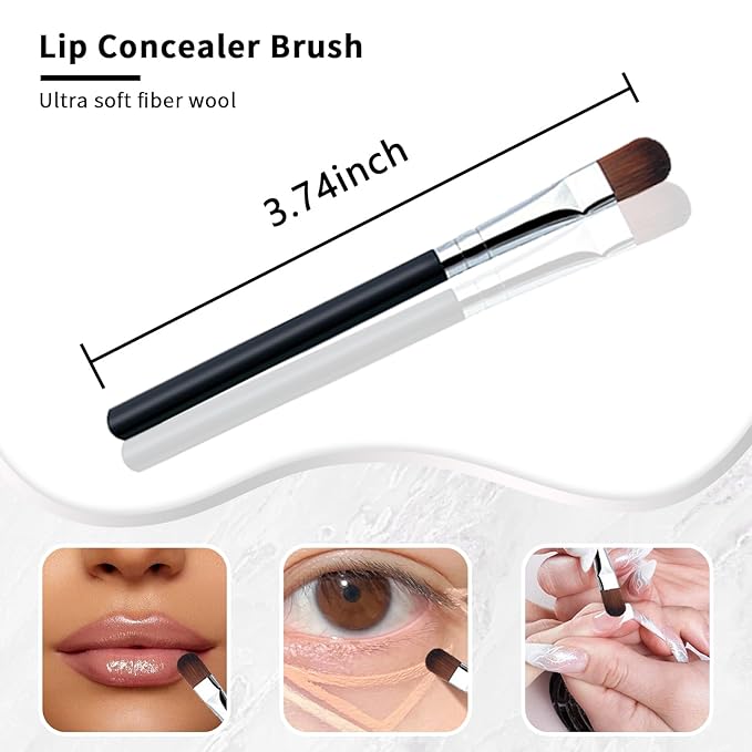 SILPECWEE 20PCS Nail Brush Set, Acrylic Nail Art Brush Ombre Brush Nail Paint Brush for Eyeshadow Eyebrows Eyeliner Makeup Nail Design Brushes Pen Manicure Tool - 90mm, Silver