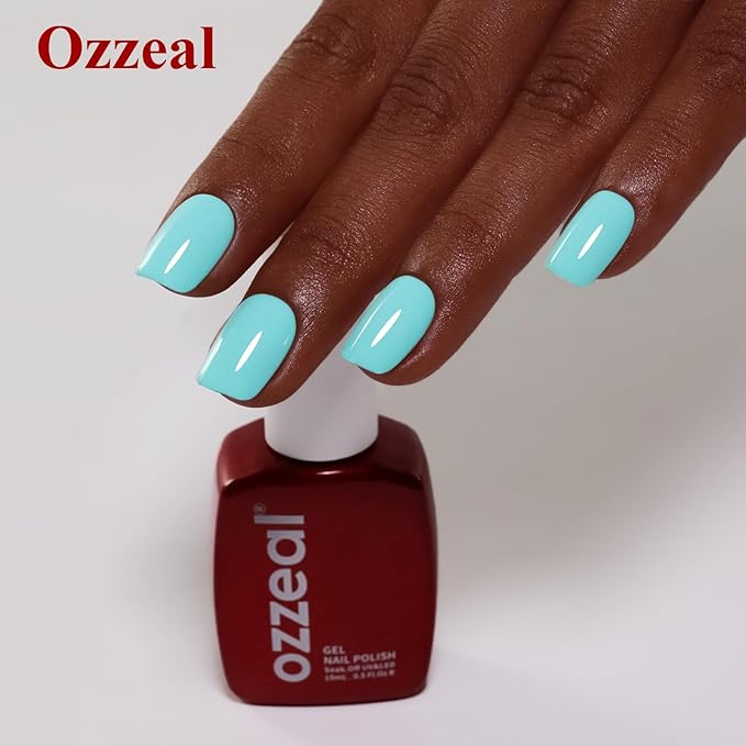 Gel Polish, 0.5 Fl Oz Mint Green Nail Gel Polish Spring Summer Art Starter Manicure Salon DIY Soak off UV LED Design