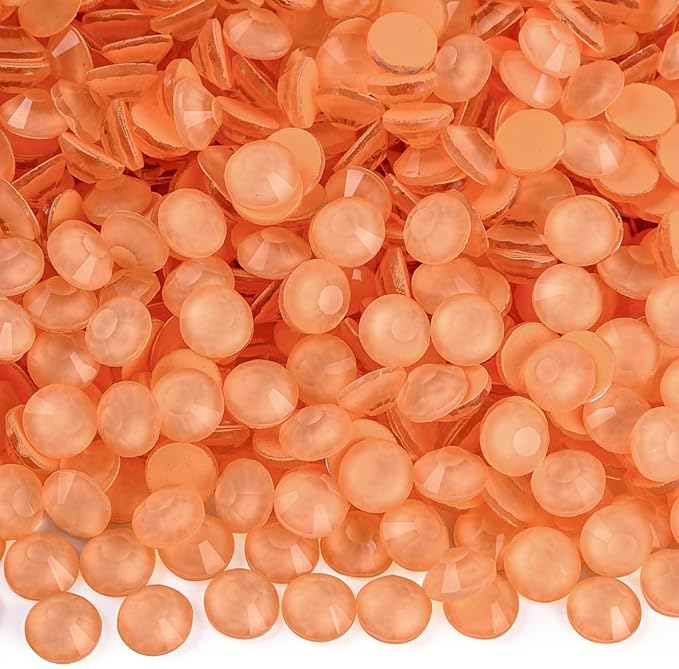Blinginbox Flatback Rhinestones Round Gems, 1440pcs Luminous Series Glass Stones Neon Gems Non Hotfix Crystal Rhinestones for Nail Charms Crafts Clothes Tumblers,Mac. Living Coral Luminous,SS6.