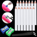 GA&EN Nail Art Pens Rhinestone Picker Pencil for Nail Art, Gem Crystal Pick up Tool for Rhinestones, 14Pcs 3.35-inch Rhinestone Pickup Pen Kit with Nail Dotting Tools, Sharpeners and Tweezers