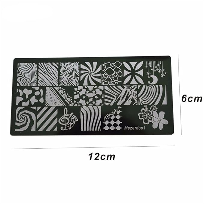 Mezerdoo 11Pcs New Stamp Polish Steel Sailors &Sea Sailing Theme Nail Art Template