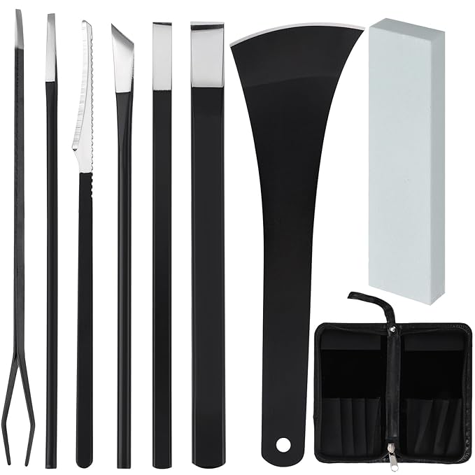 Segbeauty 7pcs Ingrown Toenail Removal Kit, Dead Skin Removal for Feet, Callus Shaver for Feet, Foot Scraper Callus Remover with Whetstone Sharpening Kit, Foot Care Pedicure Tools with Storage Bag
