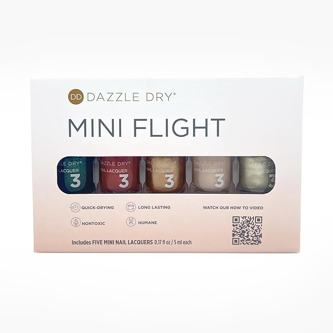 Dazzle Dry Mini Flight - Afterparty - 5 Mini Lacquers