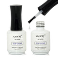 No Wipe Gel Top Coat 2 Packs, High Shine Mirror Finish UV LED Nail Polish, Low Odor Nail Care, 15ml Each - Professional Long Lasting Glossy Seal for Manicure