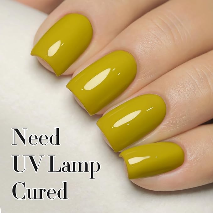 Double Rhythm Gel Polish 15ML Jelly Sheer Pastel Light Milky Color Pearl White Bottle 1 PC 0.5 OZ Full Size Nail Art Salon at Home (Avocado Green-D1461)