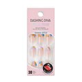 Dashing Diva Magic Press Nail Set - Hop Scotch - Medium Almond Press On Nails - Long Lasting Gel - Lasts Up to 10 Days - Easter Gel Set - 4-Piece Manicure Kit with 30 Nails