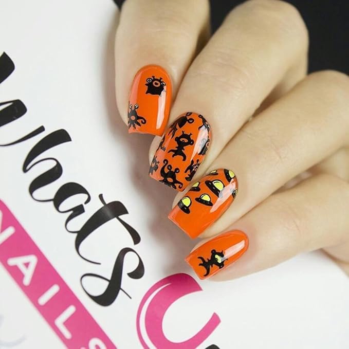 Whats Up Nails - B011 Intergalactic Encounters Stamping Plate for Nail Art Design
