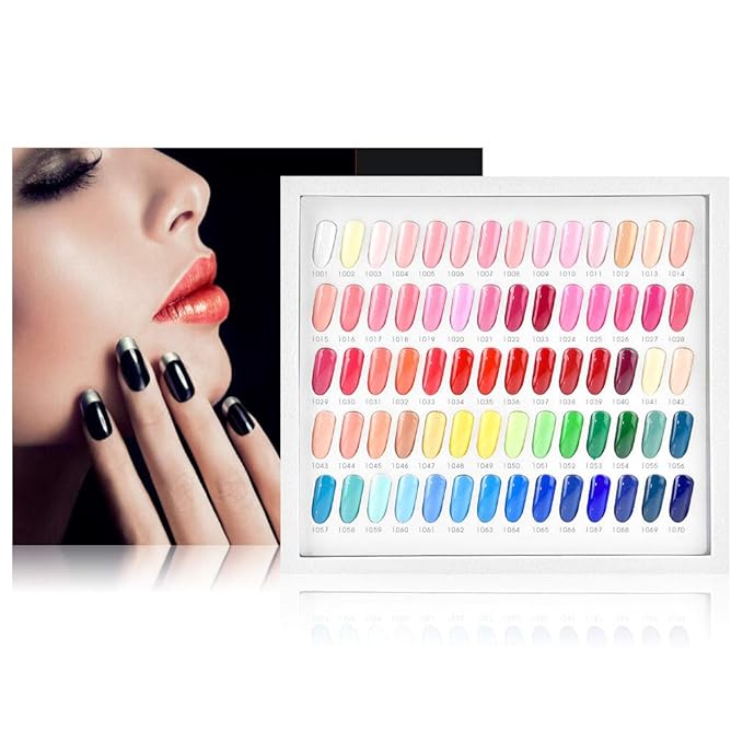 VENALISA 120 Pcs 12ML Gel Nail Polish Set with Base and Top Coat, Gel Polish Kit White Black Pink Blue Colors Soak Off UV LED Nail Gel Polish Sets Nail Art Starter Manicure Salon