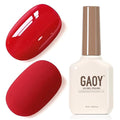 GAOY Red Gel Nail Polish, 16ml Soak Off Gel Polish, UV Light Cure for Nail Art DIY Manicure at Home, 1976 Satin Red