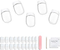 20pcs Semi Cured Gel Nail Strips Salon Quality DIY Wraps UV Light Required