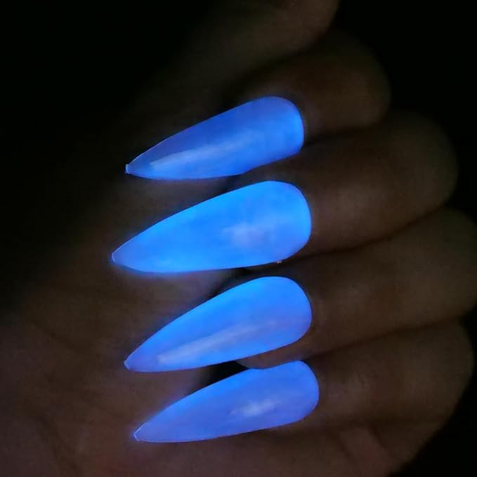 Glow in the dark Clear Gel Nail Polish 10ML Semi-Clear Jelly gel polish Glow Blue Color for nail art design (GP66cCB)