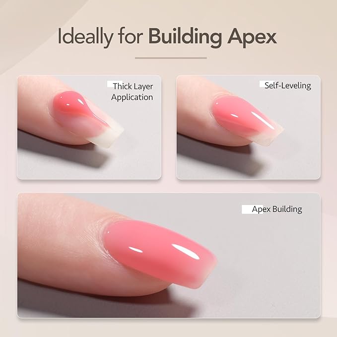 GAOY 6 Colors Rubber Base Gel Set and Gel Top Coat and Base Coat Set