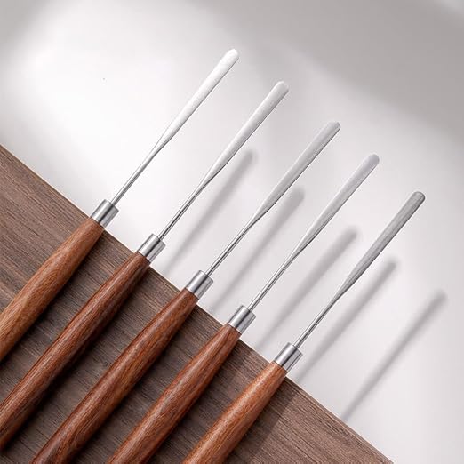 Palette Knife Painting Spatula for Oil, Acrylic Paint, Metal Painting Knife Mixing for Art, Palette Scraper for Creative Painting,Color Mixing, Smearing. 2Pc