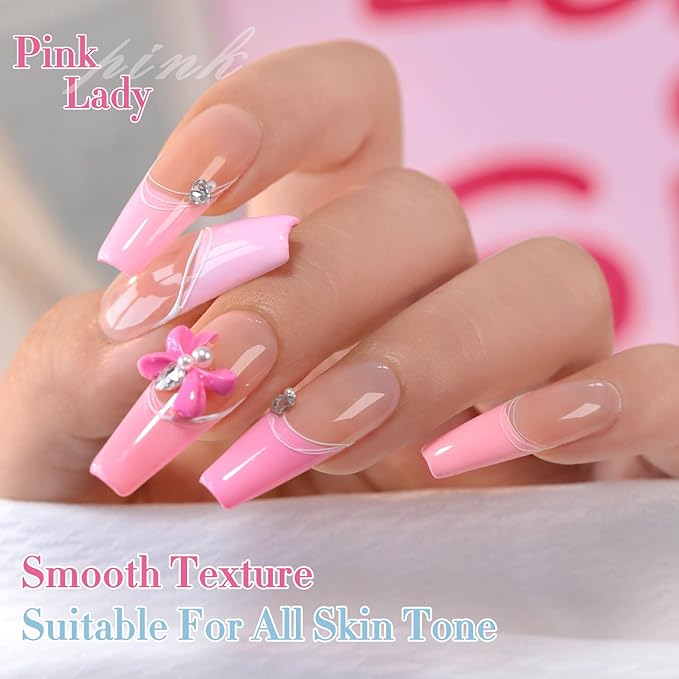 Double Rhythm 6 Pcs 15 ML Gel Polish Set Same Color Same Bottle Soak Off Gel Polish Kit Nail Art Manicure Salon DIY at Home for Women (Neutral Skin Pink Nude Beige -T6-53)