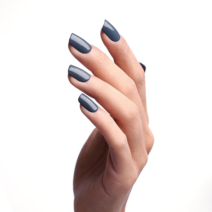 Gel Polish, 15ml Lead Grey Gel Nail Polish Autumn Winter Soak off LED UV Art Starter Manicure Salon DIY at Home for Girl Women